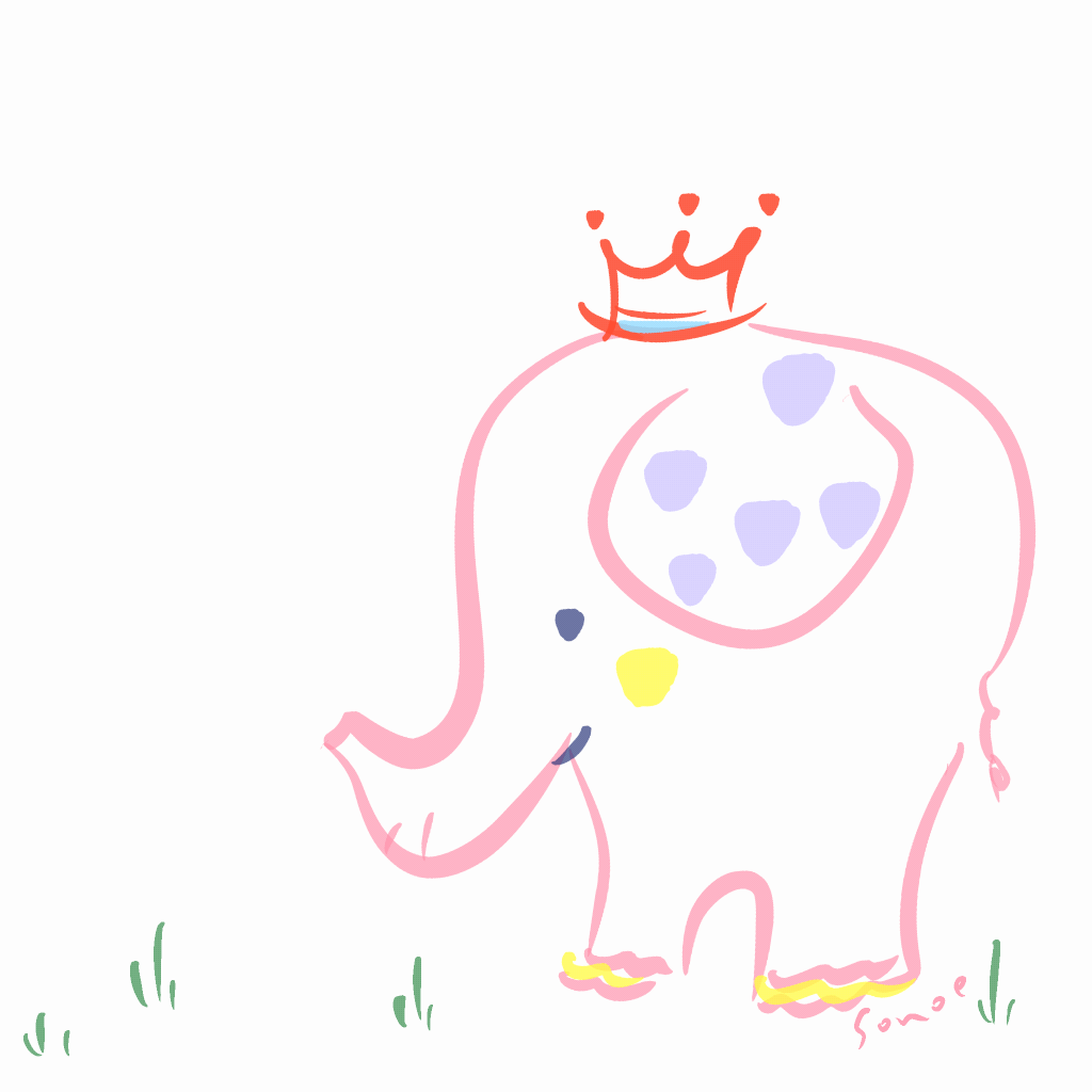 卒業おめでとうイラスト無料かわいいゾウさん