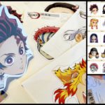 鬼滅の刃お面イラストダウンロード印刷手作り無料