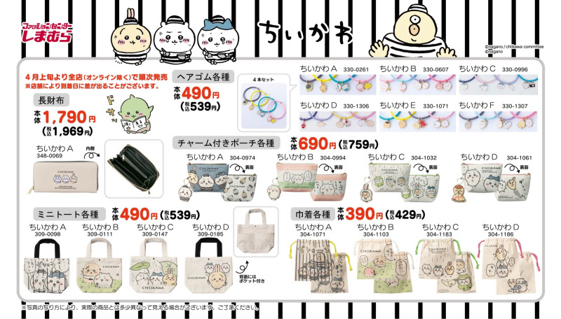 ちいかわ×しまむらコラボグッズ2022年4月囚人服しましま