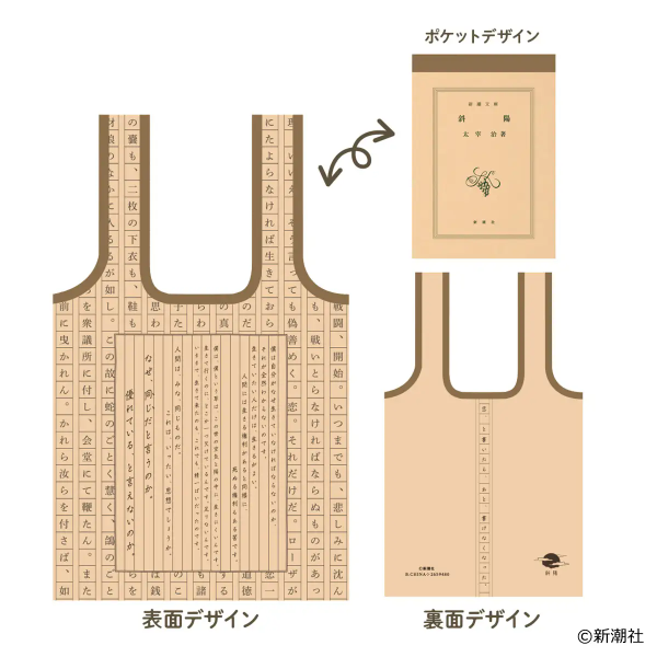 新潮文庫ガシャポンくるんとーとエコバッグ (1)