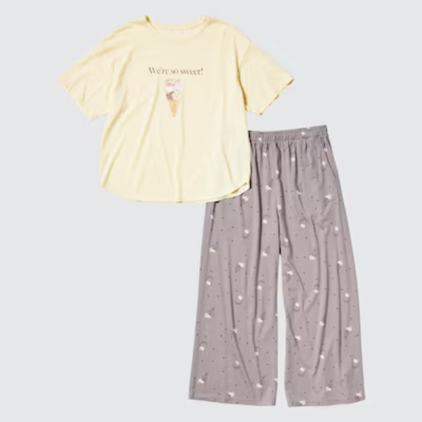 ユニクロ「ちいかわ×サンリオキャラクターズ」コラボ！大人女性のパジャマに♪ラウンジセット2024年6月下旬発売