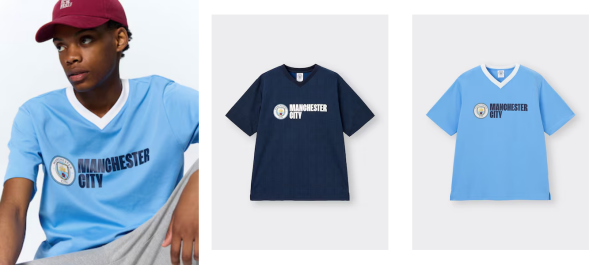 GU×マンチェスターシティ（マンC）コラボ！ユニフォームManchesterCityFootballClubジーユー2